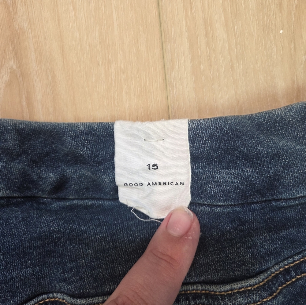 Good American Good Legs Skinny Jeans Blue004 Plus Size 15 Mid-Rise - Picture 4 of 5